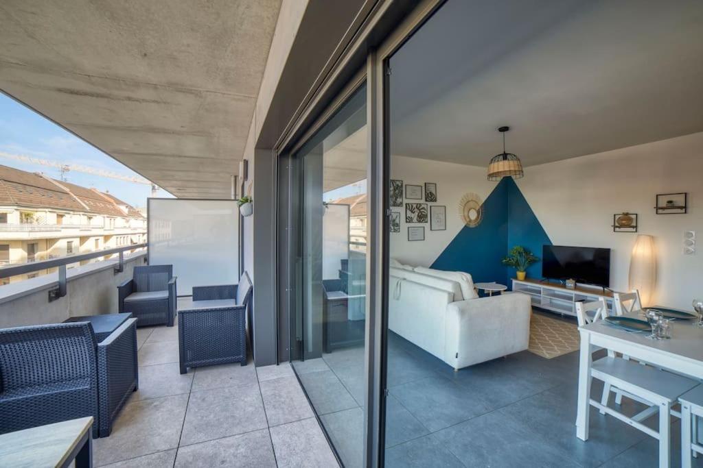 Appartamento Modern'Blue - Gare Annemasse A 3Min-Geneve Acces Direct Esterno foto