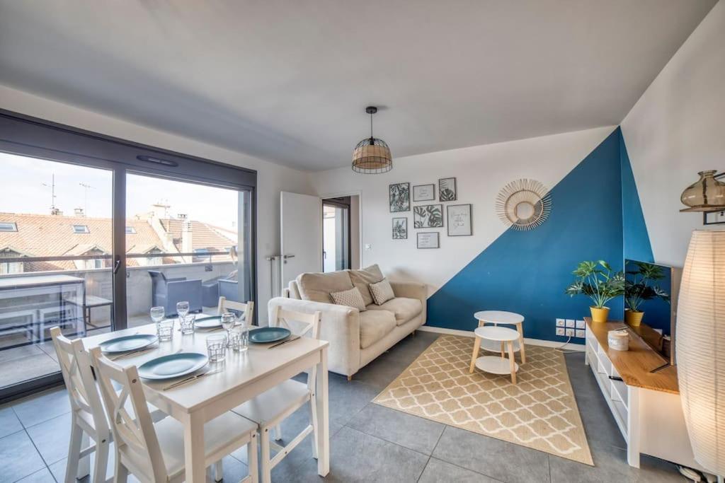 Appartamento Modern'Blue - Gare Annemasse A 3Min-Geneve Acces Direct Esterno foto
